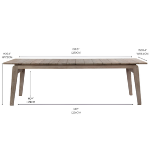 Mesas de Comedor Modernas de Alta Calidad Hechas de Madera de Teca Antigua, Extensibles y Multifuncionales para Uso en Hoteles, Precio Negociable - Product Image 3