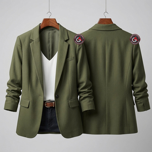 Blazer brodé personnalisé fabrication au Pakistan tenue de bureau blazer pour réunion d'affaires - Product Image 1