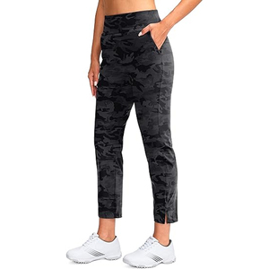 Pantalon de sport décontracté pour femme en polyester/spandex, coupe droite, idéal pour le golf et les loisirs en extérieur - Product Image 2