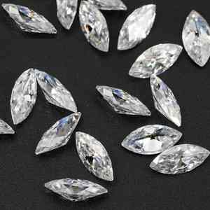 Vente en gros CONCEPTION Pierre de moissanite synthétique (cultivée en laboratoire) de couleur D, taille marquise blanche personnalisée, pierre non montée / Certificat IGI - Product Image 4