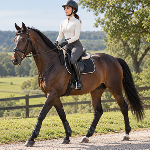 Black Long Horse Riding <b>Boots</b> for <b>Men</b> and Women Low Heel Equestrian Footwear | English Riding <b>Boots</b> with Rounded Toe Design - Product Image 4
