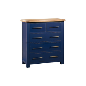 Modern Design Eco-Friendly Good Price <b>Tall</b> Boy <b>Cabinet</b> Wooden Dresser with 5 Drawers Bedroom Furniture Vietnamese Supplier - Product Image 1