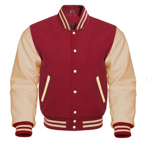 High Quality Fashion High Streetwear Custom Varsity <b>Jacket</b> Men Leather Sleeves 3D Embroidery Button Closure <b>Letterman</b> <b>Jacket</b> - Product Image 5