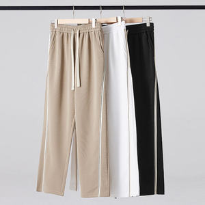 Comfortable Sweatpants Spring Loose Straight Leg <b>Trousers</b> for <b>Men</b> New <b>Men's</b> Corduroy <b>Elastic</b> <b>Waist</b> Fleece Streetwear Joggers - Product Image 6