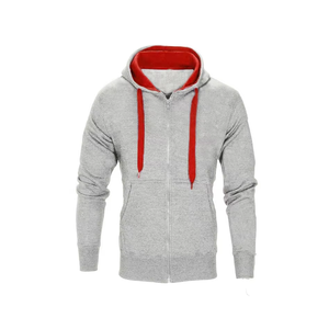 Conjunto deportivo de compresión personalizado de última moda para hombre, conjunto de chándal deportivo de verano para correr, con cremallera y dos colores. - Product Image 6