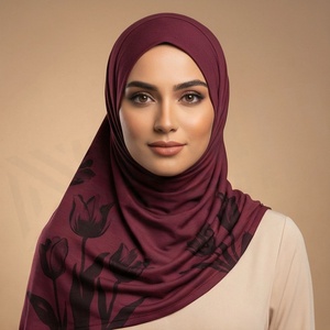 Hiyab de Chifón Floral para Mujer, Transpirable, para Uso Diario, Pañuelo Islámico - Product Image 3