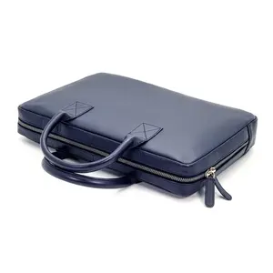 CHASE PLUS Porte-documents pour ordinateur portable en cuir de qualité supérieure Regalia Blue-Bristol - Product Image 6