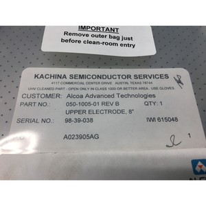 Électrode supérieure Alcoa 050-1005-01, 8 pouces, 1312 trous - Équipement et pièces semi-conductrices de renommée mondiale - Product Image 4