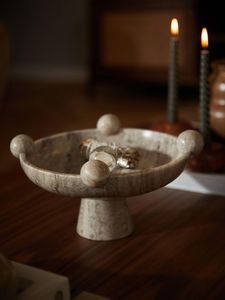 Bol en bois poli fait main avec effet pierre, design moderne, non toxique et durable, idéal pour la maison et les salades de luxe - Product Image 1