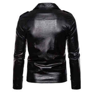 Chaqueta de Motociclista de Cuero, Talla Grande, con Cierre, Resistente al Viento, Personalizable, OEM, ODM, Venta al Por Mayor - Product Image 2