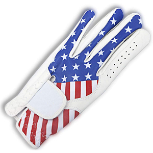 Guantes de Golf de Cuero Azul, Transpirables, Antideslizantes, con Palma Perforada, Cierre de Gancho y Bucle en la Muñeca, Ligeros, para Entrenamiento Deportivo y Golf - Product Image 3