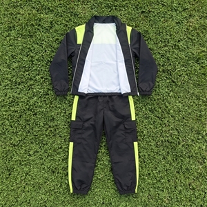 Unisex 100% Nylon Lightweight Breathable Windbreaker Tracksuit Men Cycling Running Training Rain Suit <b>Jacket</b> Pants Set Summer - Product Image 3