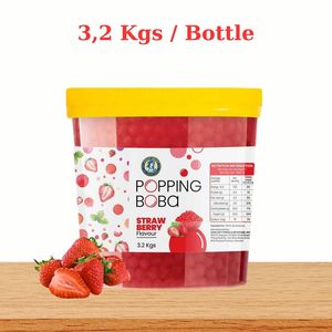 HOT SALE <b>Bubble</b> Milk Tea Strawberry Flavor Popping <b>Boba</b> Wholesale High Quality Juice <b>Boba</b> Milk Tea Material Special - Product Image 3