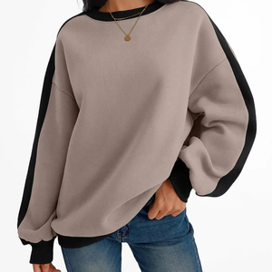 Sudadera de diseño asequible para mujer, nuevo diseño, 100% algodón, sudadera extragrande de invierno para mujer, sudadera informal ecológica para mujer - Product Image 6