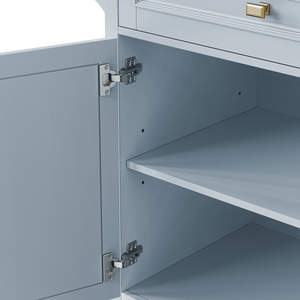 Isola da Cucina K K 52 con Piano Ribaltabile, Texture Goffrata, su Ruote, Porta Spezie, Portasciugamani, 2 Ante, Set da 5 Pezzi - Product Image 1