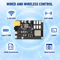 Carte de commande moteur moyeu DDSM400 6 canaux ESP32 2.4G WiFi Type C UART JSON SDK pour robot mobile 4 roues motrices 6 roues motrices