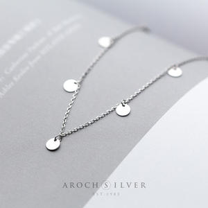 จี้เงินแท้ S925 สไตล์เกาหลี รุ่น D1041 รูปใบแปะก๊วยประดับมุกหวาน สร้อยคอจี้ใบไม้ จี้และชาร์มคุณภาพ - Product Image 4