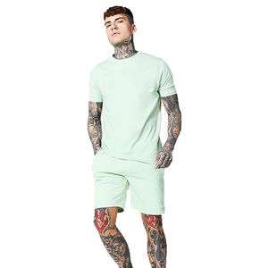 Vêtements d'été pour hommes, t-shirts et ensembles courts, prix de gros, t-shirts pour jeunes et adultes, mode décontractée, ensembles pour hommes, personnalisation OEM - Product Image 2