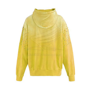 Sweat-shirts d'hiver décontractés à strass, faible MOQ, 100 % coton, doublure polaire, haute qualité, tissu respirant et doux, nouveau design - Product Image 2