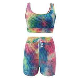 Ensemble de sport pour femme, veste active, pantalon évasé, coupe ajustée, poches, tissu en nylon doux brossé, ensemble de yoga 2 pièces - Product Image 4