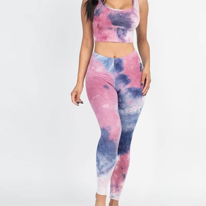 Sweat-Wicking Yoga Fitness <b>Set</b> Quick-Dry Anti-Pilling High Waist Butt Lifter Pants Breathable Spandex T-Shirt Racerback <b>Set</b> - Product Image 3