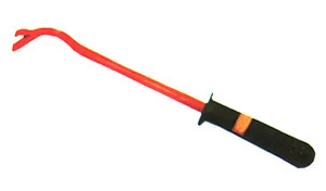Heavy Duty Drop Forged Carbon Steel Nail <b>Puller</b> with Soft Rubber Grip Professional Wrecking Bar Pry Bar with Hand Protection - Product Image 2