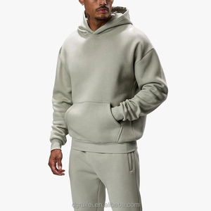 Conjunto de Sudadera con Capucha y Pantalones de Chándal de Invierno Personalizados para Hombre, Tallas Grandes, 500 GSM, Forro Polar Grueso y Pesado, Oversize - Product Image 2