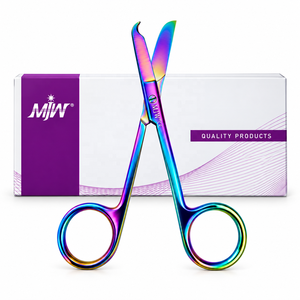 Ciseaux à points Spencer, finition multicolore, acier inoxydable, ciseaux pour retirer les sutures, pour hôpital, clinique, soins infirmiers, approuvés CE et ISO - Product Image 6