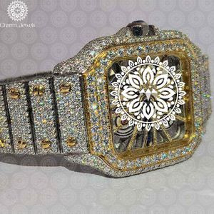 Reloj de Lujo para Hombre Charm Jewels, Acero Inoxidable, Bisel con Diamantes, Esfera Mandala, Caja de 34 mm, Movimiento Mecánico, Resistente al Agua 10 Bar - Product Image 4