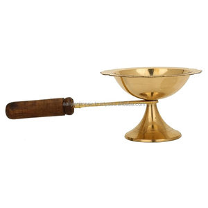 Brûleur de parfum en laiton de haute qualité, imprimé UV, sculpté, multifonctionnel, encensoir pour odeurs religieuses, occasions de mariage, AALIYAN IMPEX - Product Image 2