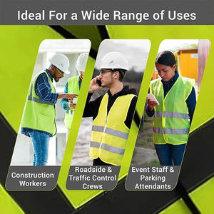 Chaleco de Seguridad con Cierre Frontal, Alta Visibilidad, Reflectante, Certificado ANSI, Transpirable, con Múltiples Bolsillos, Ajustable - Product Image 3