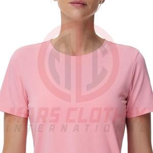 Camiseta Deportiva de Verano para Mujer, de Algodón, Holgada, Informal, de Secado Rápido y Transpirable, Cuello Redondo, Color Sólido - Product Image 6