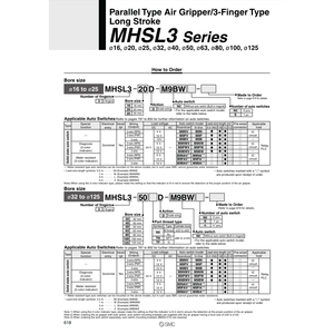 Robots parallèles pneumatiques SMC-MHSL3-50D à pince pneumatique - Product Image 2