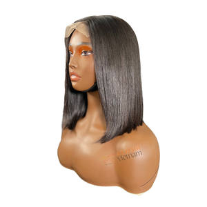 Pelucas de Cabello Humano Virgen Vietnamita al por Mayor, Pelucas Frontales de Encaje Suizo 2x6 2x4, Peluca Bob Súper Estándar de 200g - Product Image 5