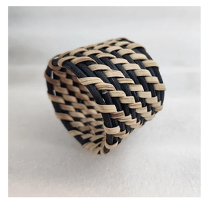 Anillos de servilleta de ratán artesanales más populares, los más buscados, accesorios de decoración de mesa, anillos para servilletas - Product Image 3