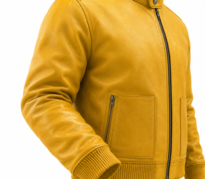 Veste en cuir de haute qualité pour hommes, très élégante et stylée - Product Image 4