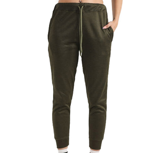 Pantalon de jogging vert olive taille haute avec poches, taille élastique, longueur cheville, pour femme, vêtement de sport - Product Image 4