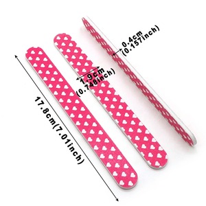Lima de uñas de cristal desechable con patrón recto, grano 100, doble cara, herramienta de manicura duradera, 50 unidades - Product Image 2