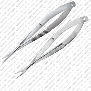 Tijeras Microquirúrgicas Oftálmicas Premium TC Castroviejo de 4.5 Pulgadas, Rectas y Curvas, de Carburo de Tungsteno y Acero Inoxidable - Product Image 3