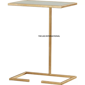 Ensemble de 2 tables d'appoint rondes avec cadre en métal brillant, plateau en verre, design moderne, meubles décoratifs de luxe pour le salon - Product Image 4