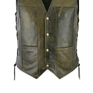 New Design Fashionable <b>Leather</b> <b>Vest</b> High Quality Outdoor Comfortable Breathable Low Price For <b>Men</b> Clothing <b>Men</b> <b>Leather</b> <b>Vest</b> - Product Image 4