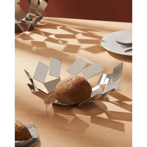 Tazón de Porcelana Cerámica de Lujo Contemporáneo, Pieza Decorativa Elegante y Pulida para Mesa de Comedor, Mesa de Café, Fiestas, Seguro, de Primera Calidad, Plateado - Product Image 2