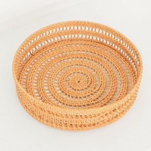 Decor serving tray for <b>sweets</b> & drinks best quality natural rattan organizer hand-weaving trays - Product Image 1