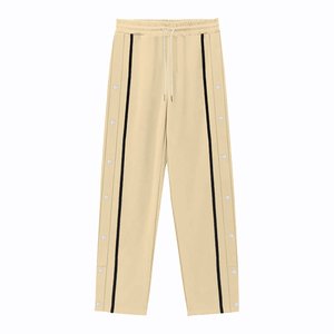 Pantalon de survêtement pour homme, taille élastique, bas ouvert, cordon de serrage détachable, décontracté, tricoté, coupe ample, automne, respirant, écologique - Product Image 5
