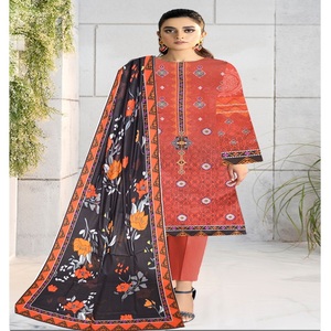 ชุดกีฬาปาร์ตี้ปากีสถาน salwar kameez ชุดสนามหญ้า3ชิ้นสำหรับผู้หญิงดีไซน์สวยใส่ประจำวันโดย AF Fashion VOL 5พร้อมทำ - Product Image 5