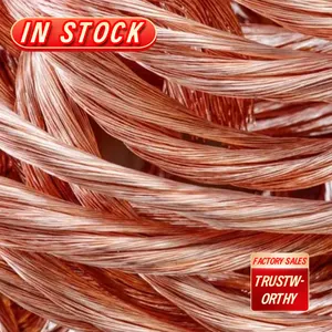 99.99% High Metal Pure Grade Bright Copper Mill-berry Wire Cable Bare Stripping Scarp from Factory Wholesale
