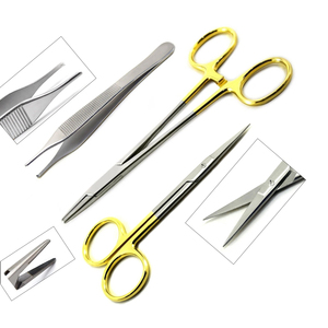 ชุดอุปกรณ์ถอดไหมเย็บแผลระดับมืออาชีพ TC Mayo Hegar Needle Holder กรรไกรผ่าตัด - Product Image 1
