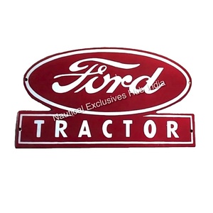 Personalizable Retro Publicidad Estaño Latón Placa de identificación Durable Esmalte vítreo Signo Logo Tamaño personalizado Metal Hierro Regalo Uso Pintado - Product Image 3