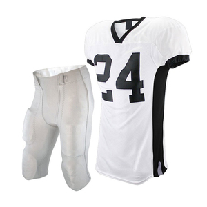 Ensemble d'uniformes de football américain haut de gamme : Maillot anti-humidité et pantalon de football confortable pour équipes - Product Image 1