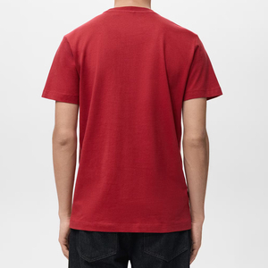 Camiseta Casual de Cuello Redondo para Hombre, Algodón Premium, Cuello Redondo, Manga Corta, Logotipo Personalizado, Proveedor Mayorista OEM - Product Image 2
